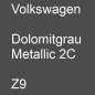 Preview: Volkswagen, Dolomitgrau Metallic 2C, Z9.